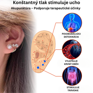 Náušnice flysmus™ Lymphvity MagneTherapy s pyrrhotitom